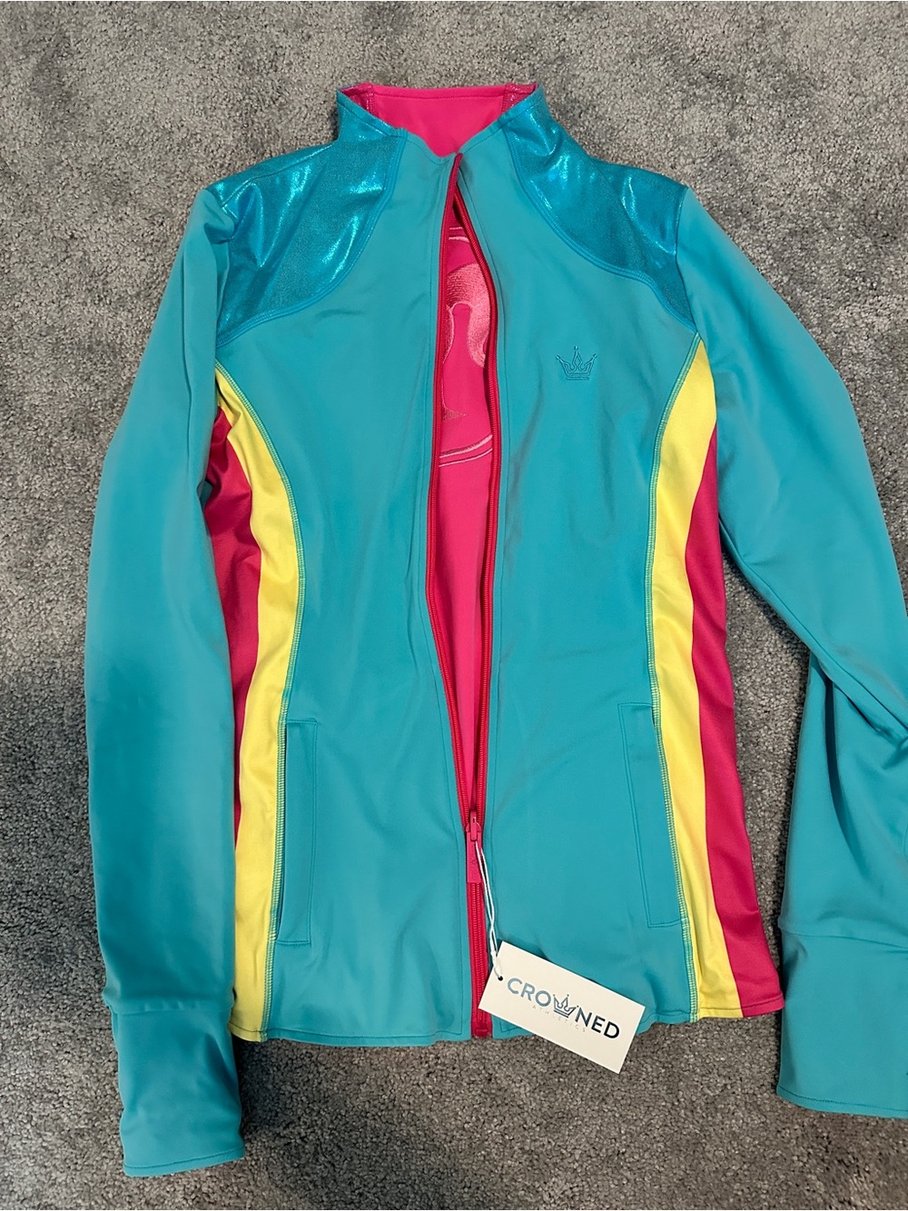 Crowned athletics jacket
